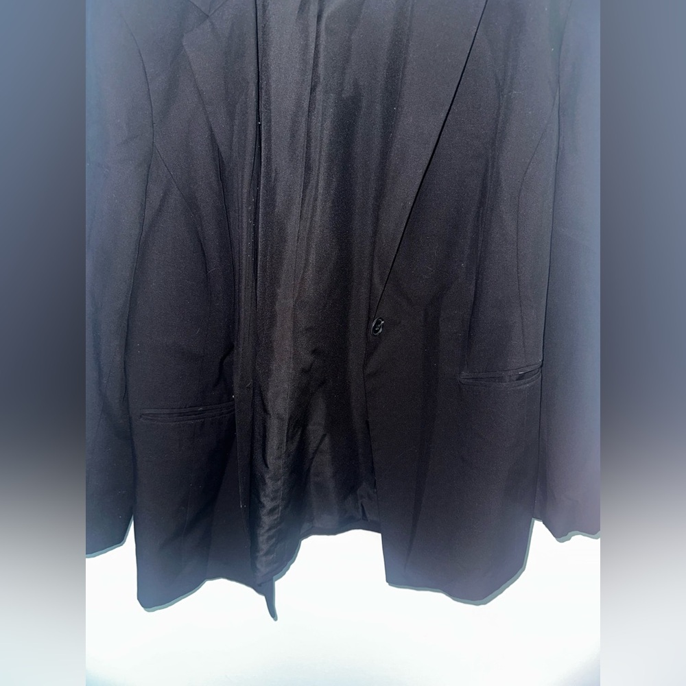 Loft Plus One Button Closure Jacket Black Size 20 - image 7